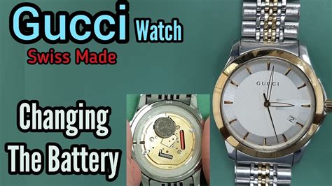 sostituzione batteria orologio gucci|gucci case back battery replacement.